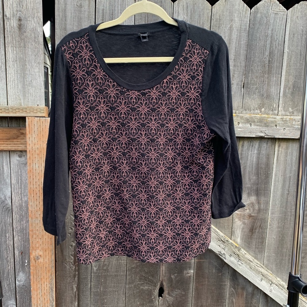 J. Crew floral long sleeve shirt